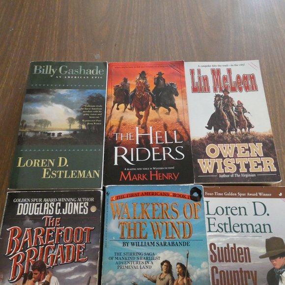 Lot Of 9 Vintage Western Paperbacks Various Authors - Picture 2 of 8